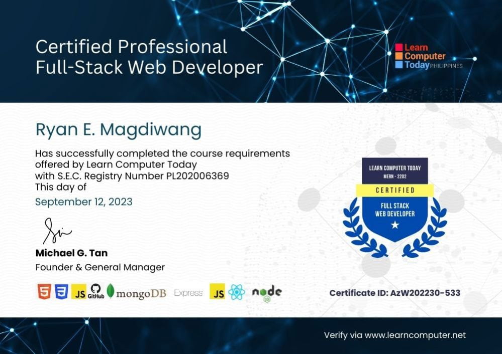 certificate-mern